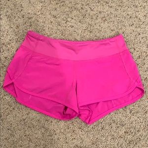 Lululemon Hot Pink Speed Short 2.5